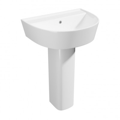 Genoa Round 550mm 1 Tap Hole Basin & Pedestal
