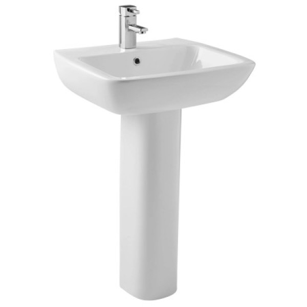 Korsika 550mm 1 Tap Hole Basin & Pedestal