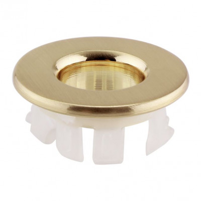 Brushed Brass basin Overflow Ring 