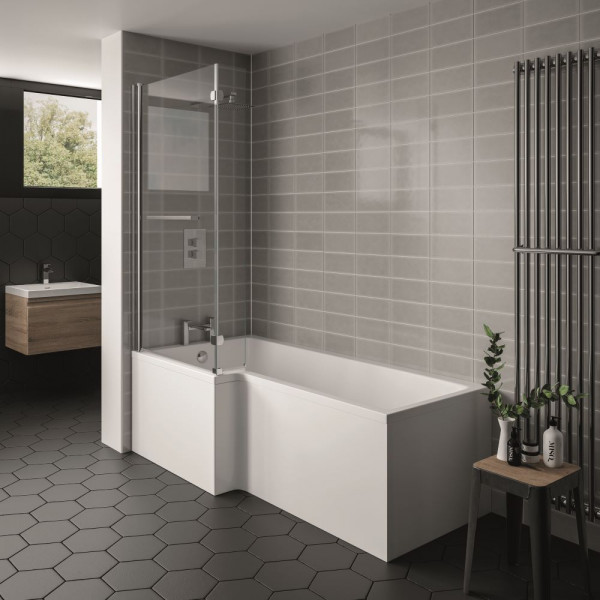Elite L Shape Shower Bath