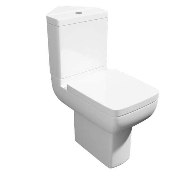 Options 600 Corner Rimless Toilet with Soft Close Seat