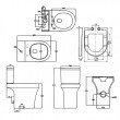 Ozone Round Comfort Height Close Coupled Toilet with Soft Close Seat