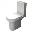 Ozone Round Comfort Height Close Coupled Toilet with Soft Close Seat