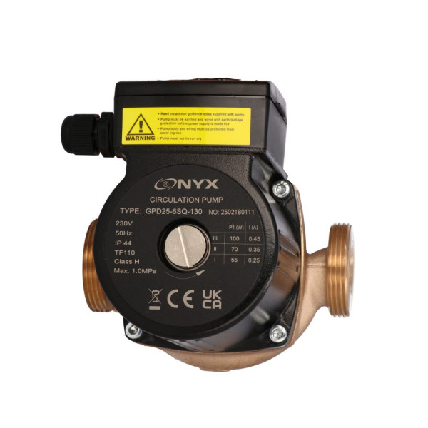 Onyx GPD25-6SQ 130 Bronze Hot Water Circulating Pump 