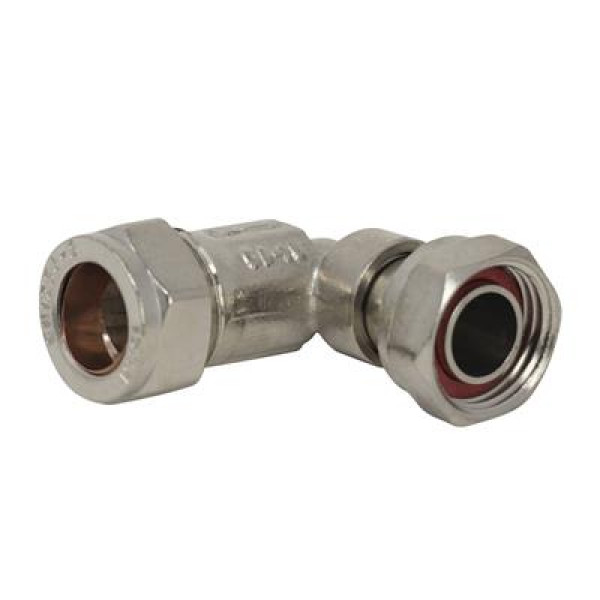 Bent Service Valve 15mm x 1/2"