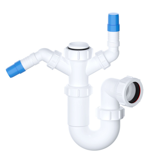 Viva 1 1/2" Sink Trap With Twin Nozzles 
