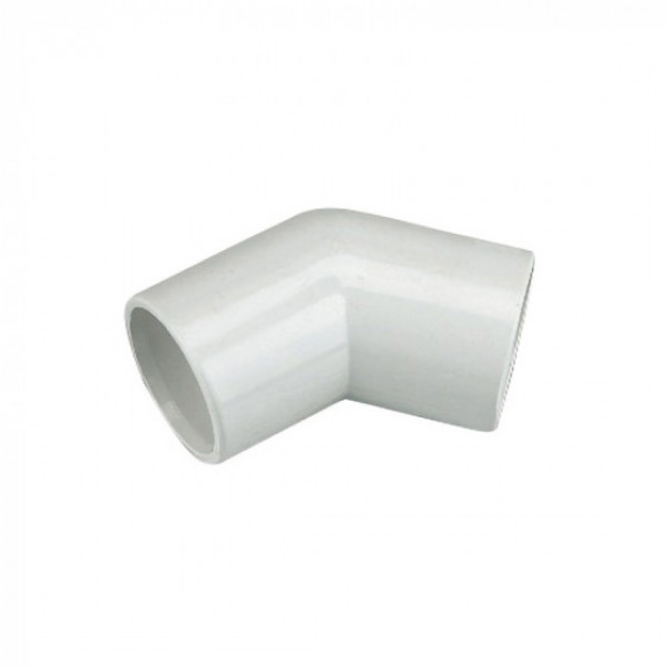 Overflow 45° Bend White