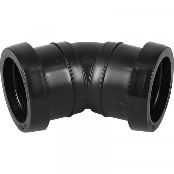 Push Fit 45° Bend Black 