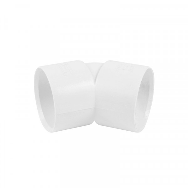 Solvent Weld 45° Bend White