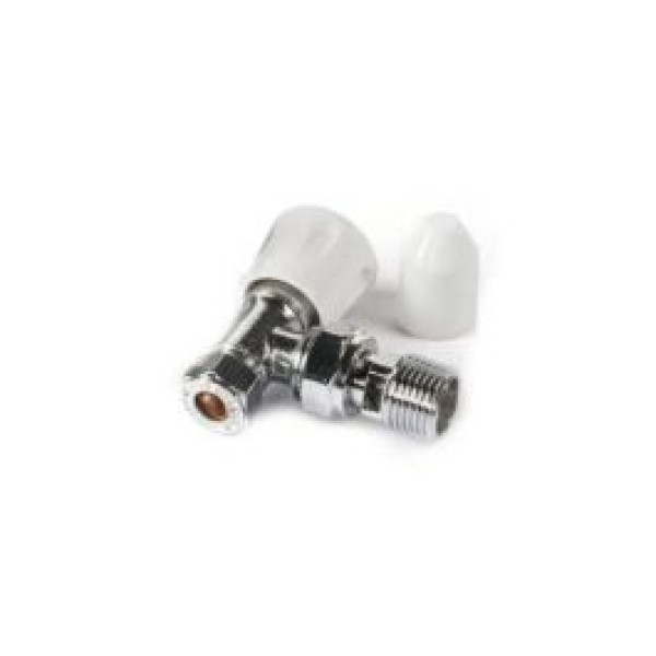 10mm Angled Lockshield Radiator valve 