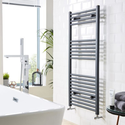 400mm x 1000mm Anthracite Towel Rail 