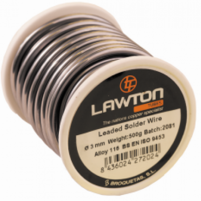 Lawtons Leaded Plumbing Solder 500g Roll – Premium Solder Wire for Copper Pipe Joints