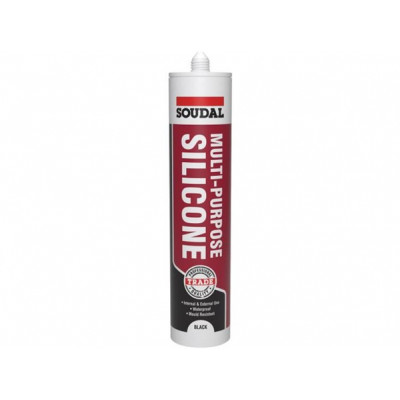 Soudal Black Silicone 