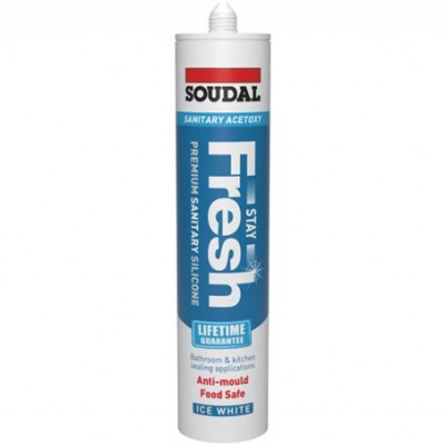Soudal Stay Fresh White Silicone 
