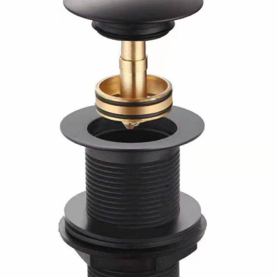Black Clicker Basin Waste Unslotted 