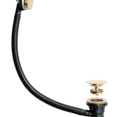 Brushed Brass Clicker Bath Waste 