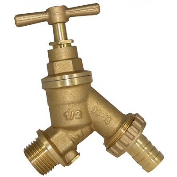 Bib Tap 1/2" With Double Check Valve