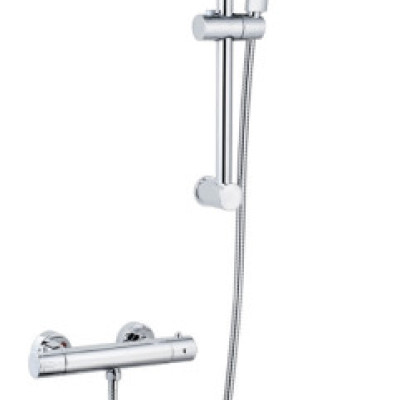 Plan Thermostatic Bar Shower With Slide Rail Kit 